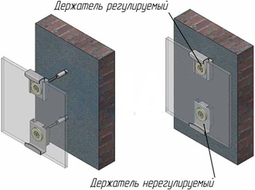 Крепление зеркала на дверцу шкафа