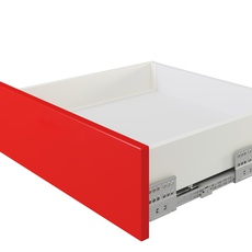 Ящик СТАРТ PUSH+SOFT (доводчик) SB38W.1/500 без рейлинга, прямые боковины стандартной высоты 86 мм Белый (уп1)