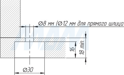 Установка регулируемой опоры INTEGRATO Z  (артикул 6555 120)