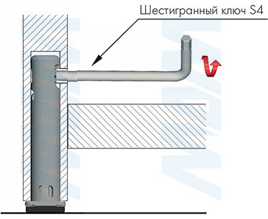 Регулировка регулируемой опоры REKORD TECH D12 мм (артикул 30303 RT)